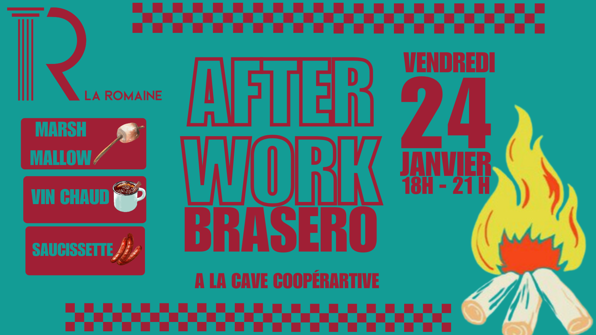 Afterwork braséro vendredi 24 janvier